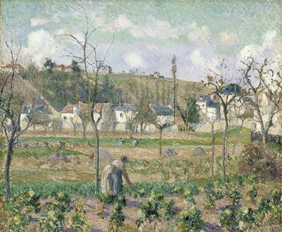 The Garden of Maubuisson, Pontoise, Mother Bellette by Camille Jacob Pissarro